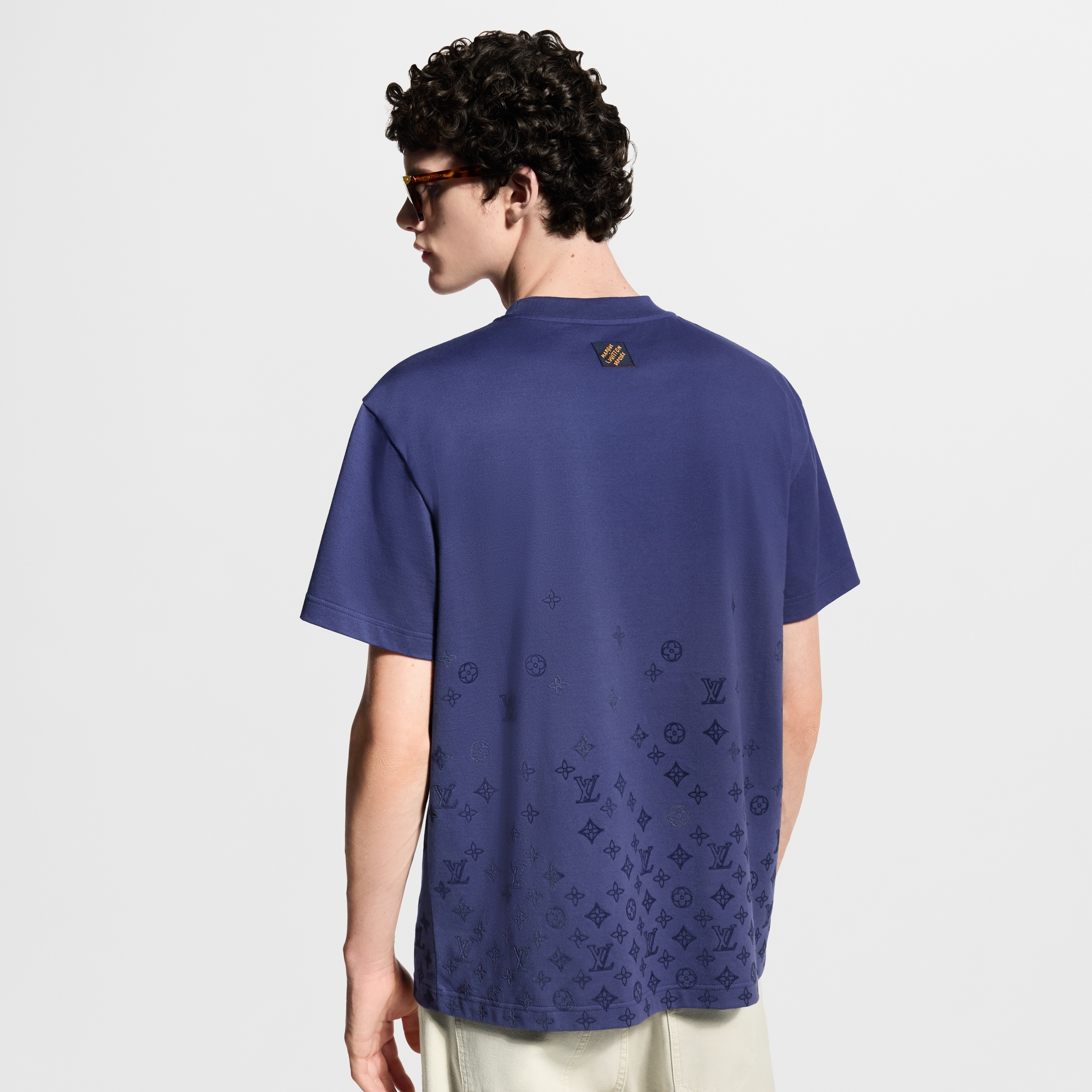 Gradient Signature Flock Print T-Shirt - Men - Ready-to-Wear